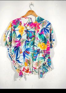 Multi Color Printed Overcoat