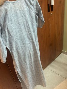 Few Time Worn Pure Cotton Khadi Kurta Set