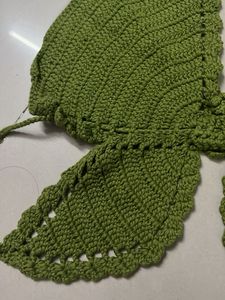 Green Crochet Butterfly Bikini Top