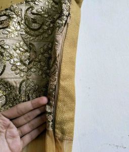 Long Frock With Plazo And Dupatta