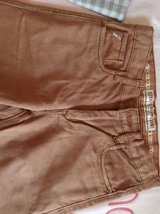 Brown Straight Leg Jeans