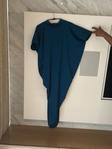Stylish Deep Teal Blue Kaftan Style Dress