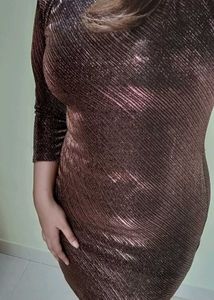 Brown Party Dress