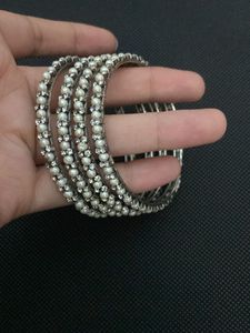 Pearl &amp; Rhinestone Bangles