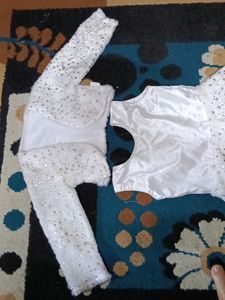 White Colour Party Frock