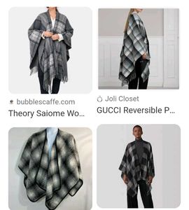 Checkered Kimono Cover-Up