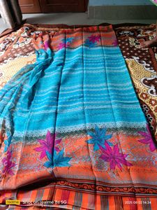 Floral Print Saree
