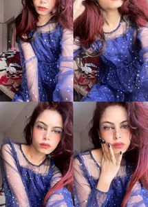 Blue Dress With Simmer