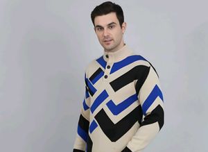 Stylish Geometric Pattern Sweater