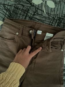 Brown Straight Leg Pants