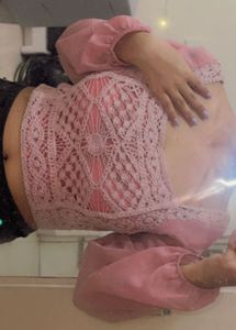 Pink Crochet Top