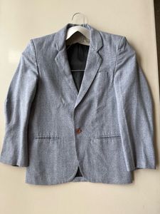 Boys Tailored Fit Single Breasted Cotton Blazer