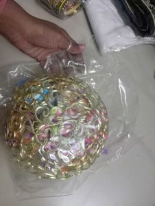 Baby Accessories hankey With Gold Plastic Basket