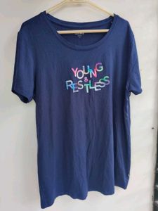 Navy Blue Tshirt Soft Fabric