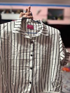 Striped Button-Down Shirt