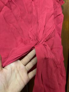 Pink Twist-Front Top