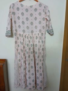 Floral Print Dress with pant and long dupatta