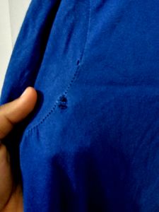 Blue Mans fashion Half sleeve t-shirt XL Free Size