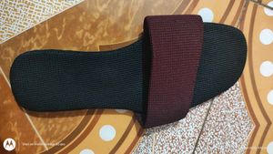 Burgundy Banded Slides