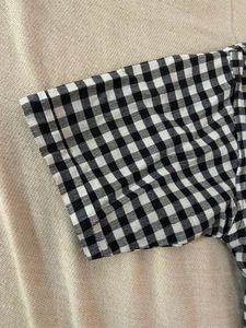 Checkered Spread CollarCasual Shirt