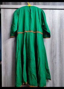 Maroon Green 2pcs Ethnic Suit