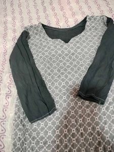 Black Short-Kurti
