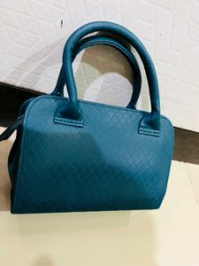 Teal Quilted Satchel Bag New With Tag