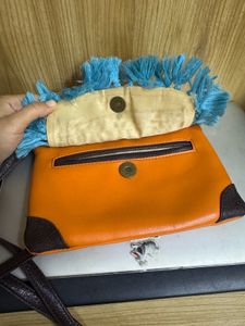 new leather Boho Embroidered crossbody bag