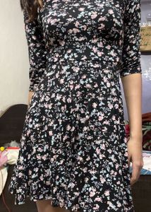Floral Print Skater Dress