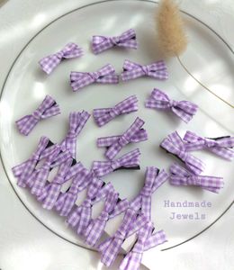 Y2k Gingham Mini Bow Hair Adornment