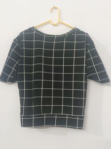 Black Checkerd Co Ord Set