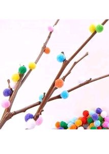 Pack of 5 Packets Pompom Wool Balls(60 Pcs.)