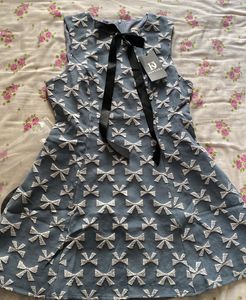 Price Drop❣️Mini Bow Skater Dress
