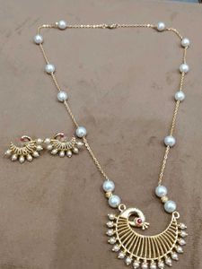 Pearl Peacock Jewelry Set