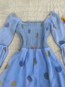 Blue Polka Dot Dress