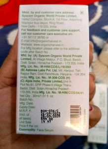 Organic Harvest Face Serum