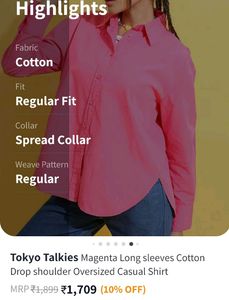 Tokyo Talkies Oversized Shirt