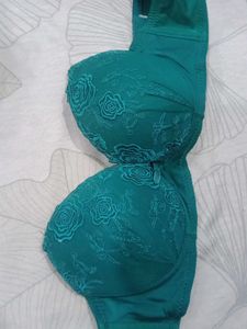 Teal Lace Bra