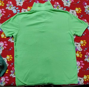 Green Polo T-shirt For Men (With Collar) 👚