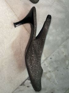 Sparkly Greyish Black Ballerinas