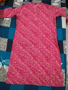 Striped Pink Kurti. plus size