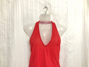 Forever 21 Red Sleeveless Jumpsuit