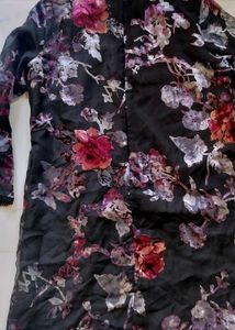 Floral Print Bell Sleeve Dress