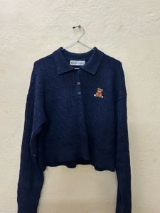 Bershka Bear Knit Top