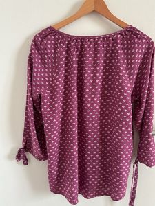 Boho Print Tassel Blouse