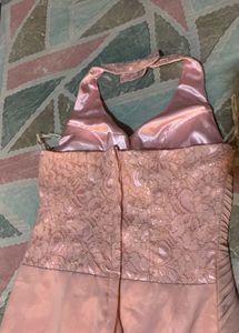 Elegant Ethnic peach gown🎀🦋💕