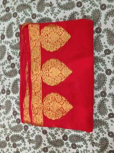 Red &amp; Gold Sari