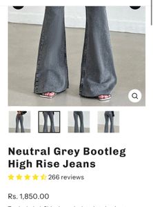 Grey Flare Jeans
