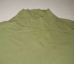 Olive Green Turtle Neck Top