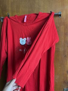 Red Best Friend Top
